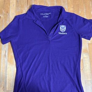 Women’s University of Western Ontario Purple Polo Shirt